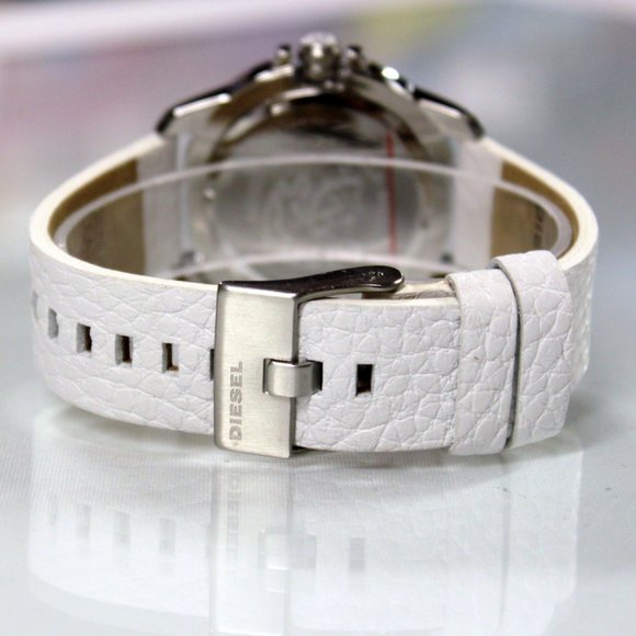 New DIESEL DZ1741 Sprocket 10 BAR White Band Women Watch - Picture 6 of 8